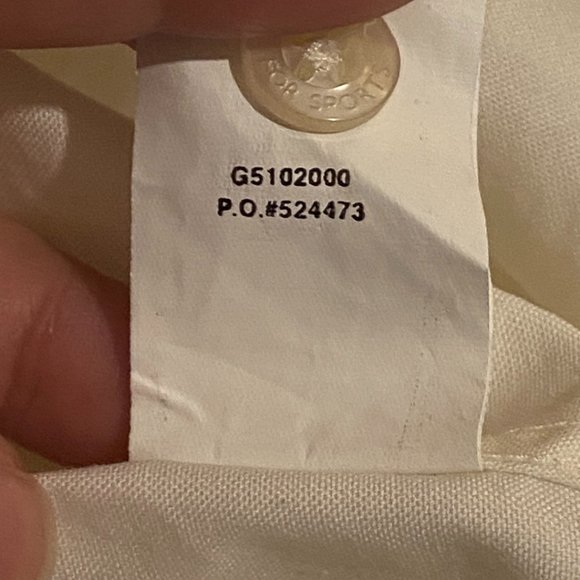 LPGA 100 % cotton nanotex white shirt with sz XL - Picture 6 of 6
